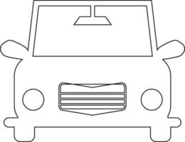 Car line icon design vector