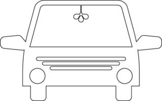 Car line icon design vector