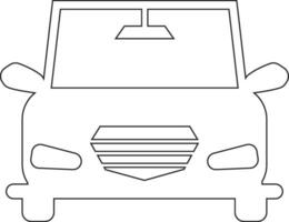Car line icon design vector