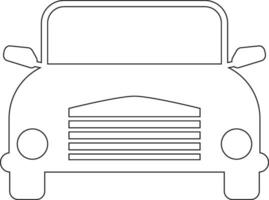 Car line icon design vector