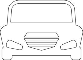 Car line icon design vector