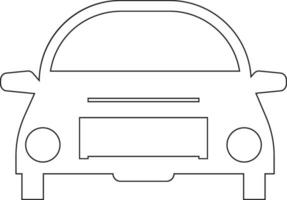 Car line icon design vector