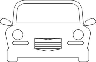 Car line icon design vector