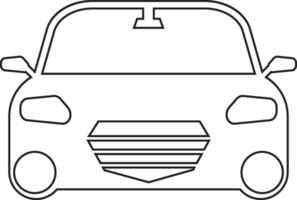 Car line icon design vector