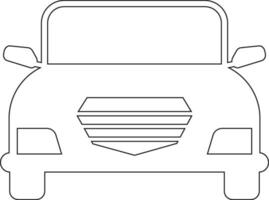 Car line icon design vector