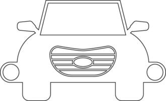 Car line icon design vector