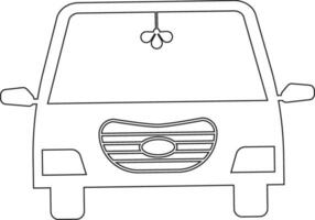 Car line icon design vector