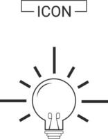 Light bulb icon design vector