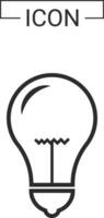 Light bulb icon design vector