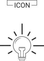 Light bulb icon design vector