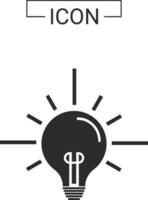 Light bulb icon design vector