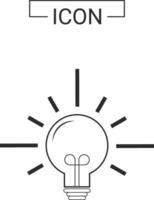 Light bulb icon design vector