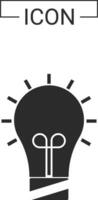 Light bulb icon design vector