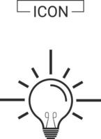 Light bulb icon design vector