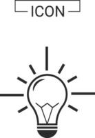 Light bulb icon design vector