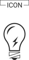 Light bulb icon design vector