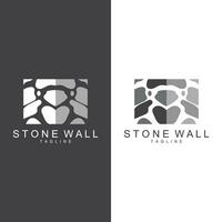 Stone Vector Logo, Stone Design Balance Milestone Vector Templet Symbol Illustration