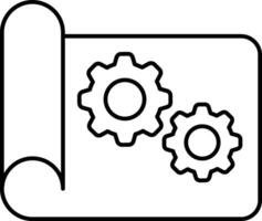 project development  design line icon design style vector