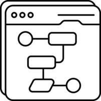 userinterface  line icons design style vector