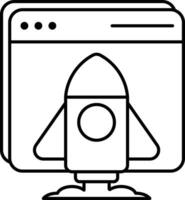 web startup line icons design style vector