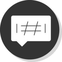 diseño de icono de vector de hashtags