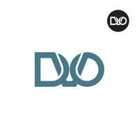 Letter DVO Monogram Logo Design vector