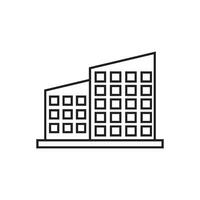 icono edificio vector