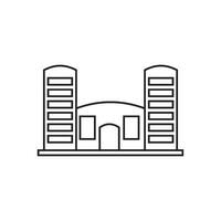 icono edificio vector