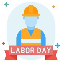 Labor Day Banner icon illustration, for uiux, infographic, etc vector