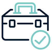 Coping Toolbox Icon Illustration, for uiux, infographic, etc vector