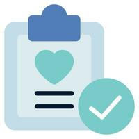 Well being Check in Icon Illustration, for uiux, infographic, etc vector