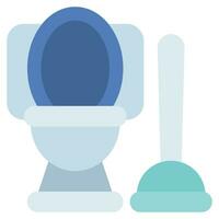 Toilet Cleaning icon vector