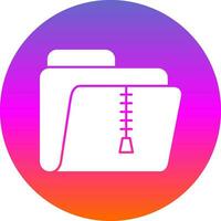 Zip Folder Vector Icon Design