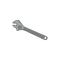 a wrench with a gray color that is sturdy and strong vector