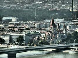 vienna at the danube river photo