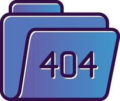 404 Error Vector Icon Design