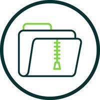 Zip Folder Vector Icon Design