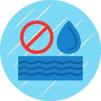 No Water Vector Icon Design