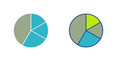 icono de vector de gráfico circular