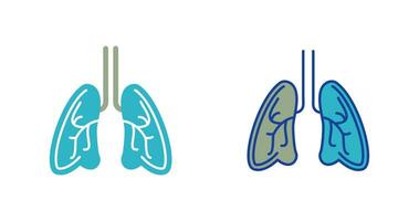 icono de vector de pulmones