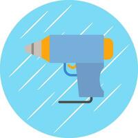 Hot Glue Gun Vector Icon Design