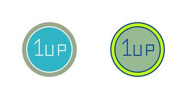 Unique 1UP Vector Icon