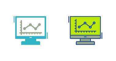 Line Chart Vector Icon