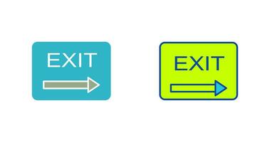 Unique Exit Vector Icon