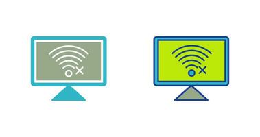 Disconnected Network Vector Icon