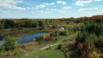 Over the Lake in Autumn video