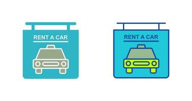 Rent a Car Vector Icon