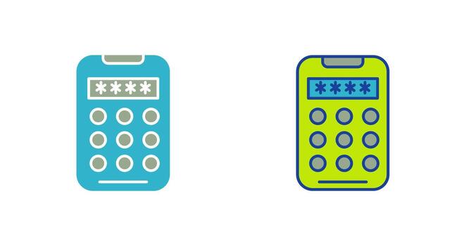 icono de vector de código pin