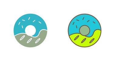 Cream Doughnut Vector Icon