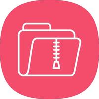 Zip Folder Vector Icon Design